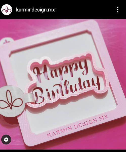Stencil Happy birthday