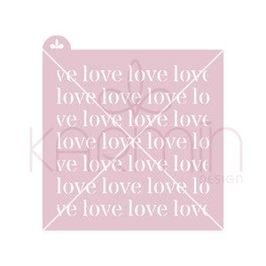 Stencil Love Love