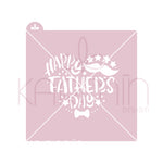 Load image into Gallery viewer, Stencil Happy Fathers Day Corazon
