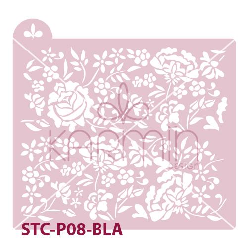 Stencil para pastel Floral