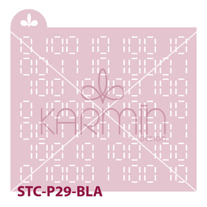 Stencil para pastel Cyber binario